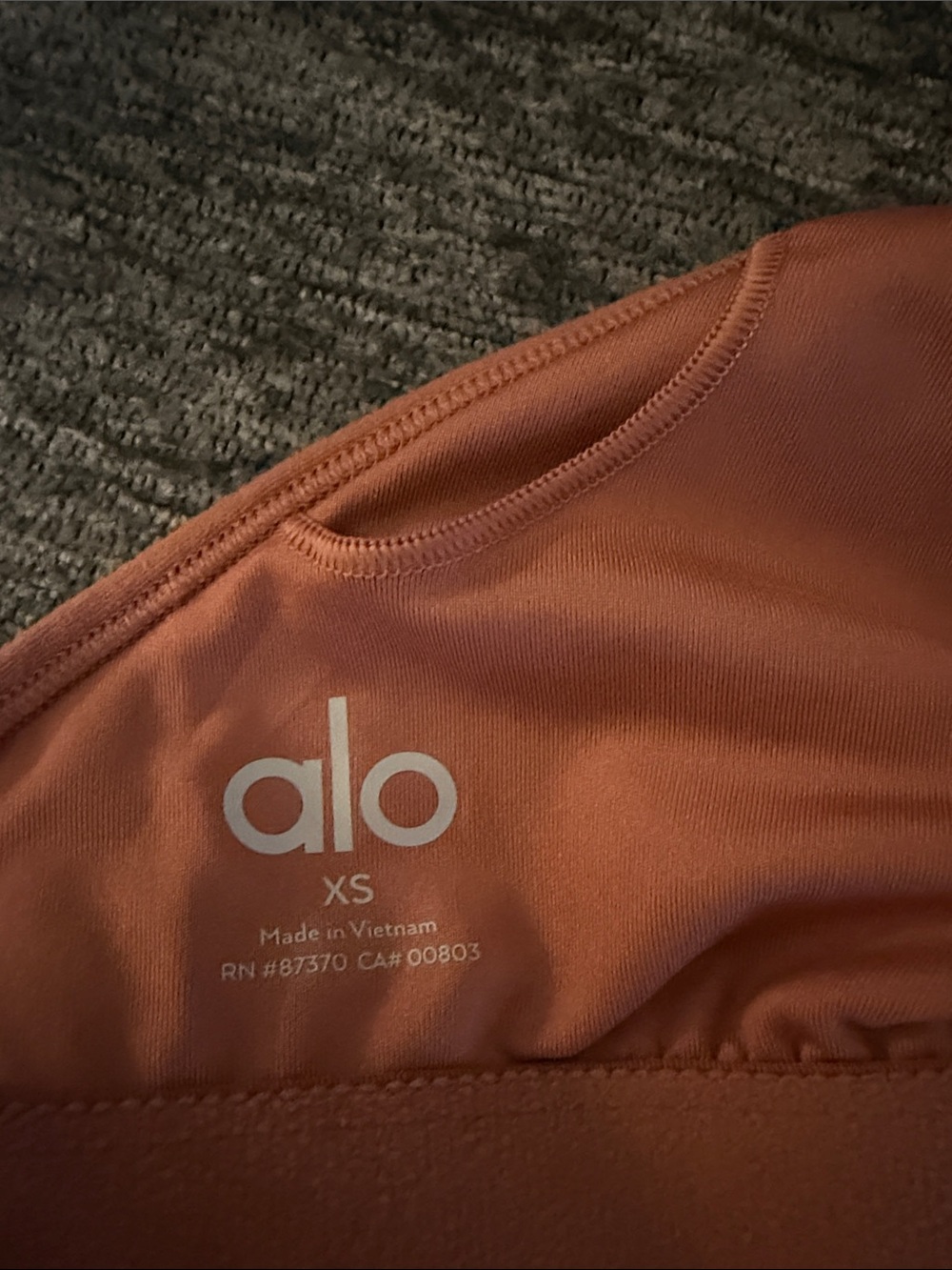 ALO Yoga Rust Orange Strappy Romper. Size XS - Picture 3 of 3